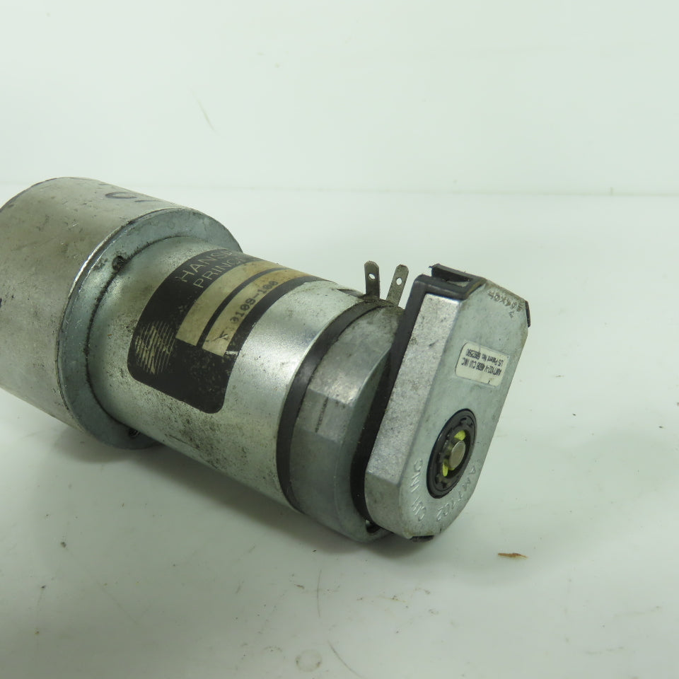 Hansen Corporation *10109-100 12V DC Gear Motor W/ CUI AMT102 Encoder 0.25"Shaft