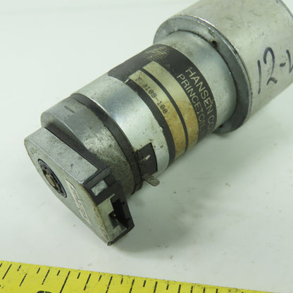 Hansen Corporation *10109-100 12V DC Gear Motor W/ CUI AMT102 Encoder 0.25"Shaft