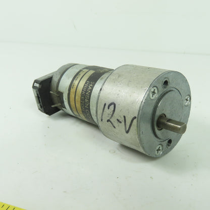 Hansen Corporation *10109-100 12V DC Gear Motor W/ CUI AMT102 Encoder 0.25"Shaft