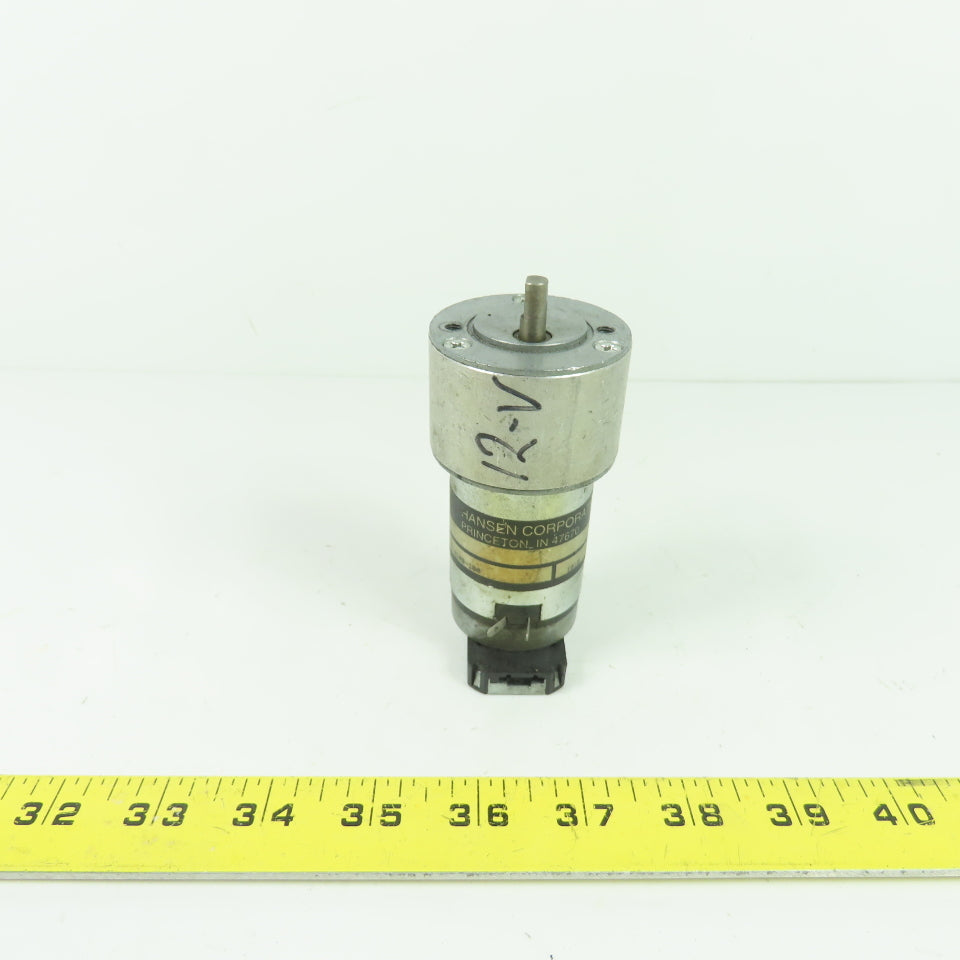 Hansen Corporation *10109-100 12V DC Gear Motor W/ CUI AMT102 Encoder 0.25"Shaft