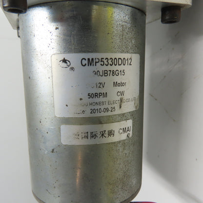 Honest Electric CMP5330D012 12V 50RPM Gear Motor Screw Linear Actuator Assembly
