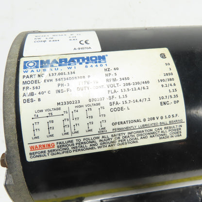 Conair Group 2904066001 3400K101 5HP Stainless Steel Motorpump 208-230/460V 3Ph