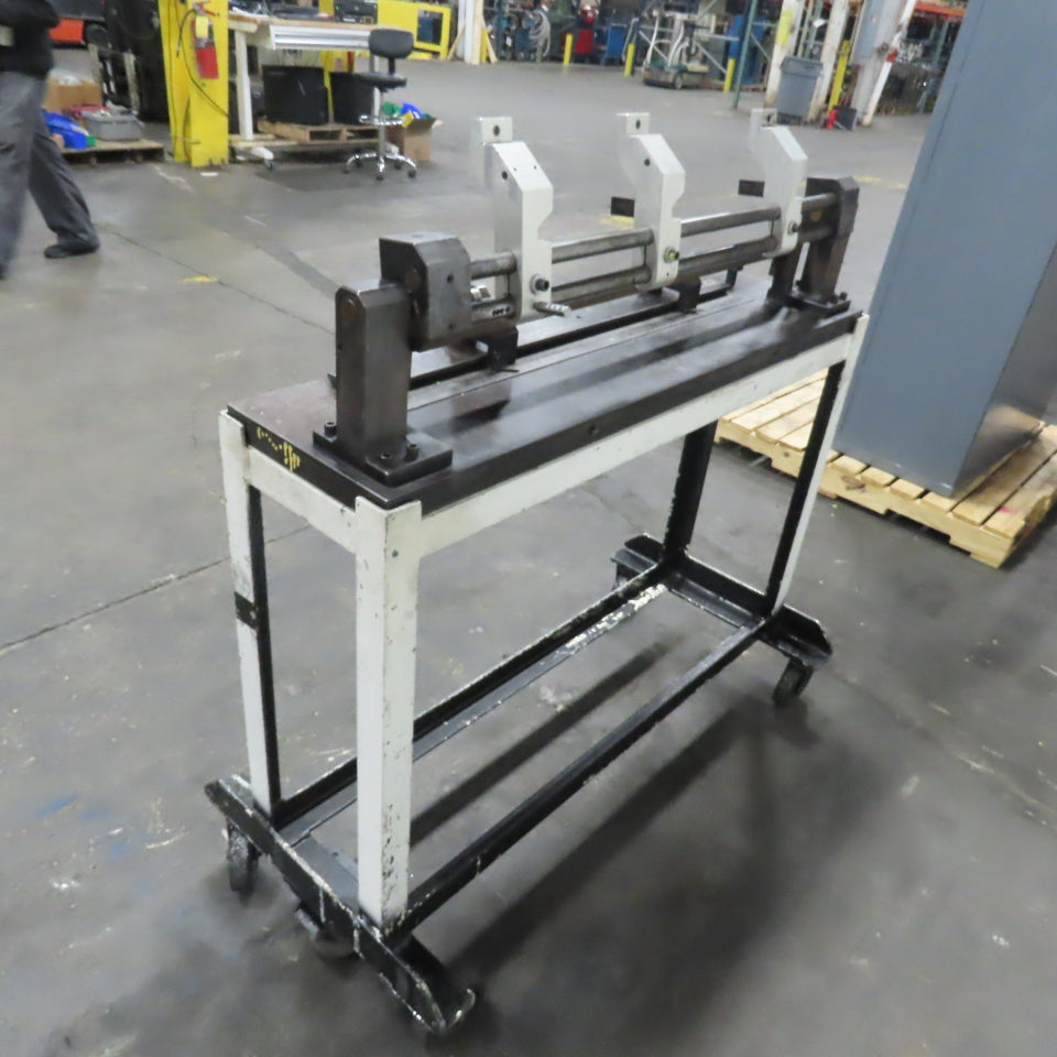 Custom Assembly Inspection Fixture on Rolling Steel Stand