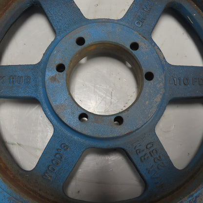 TB Woods 110 PD SK 4-Groove V-Belt Pulley Sheave SK Hub 11-5/16" Od x 2-1/2" W