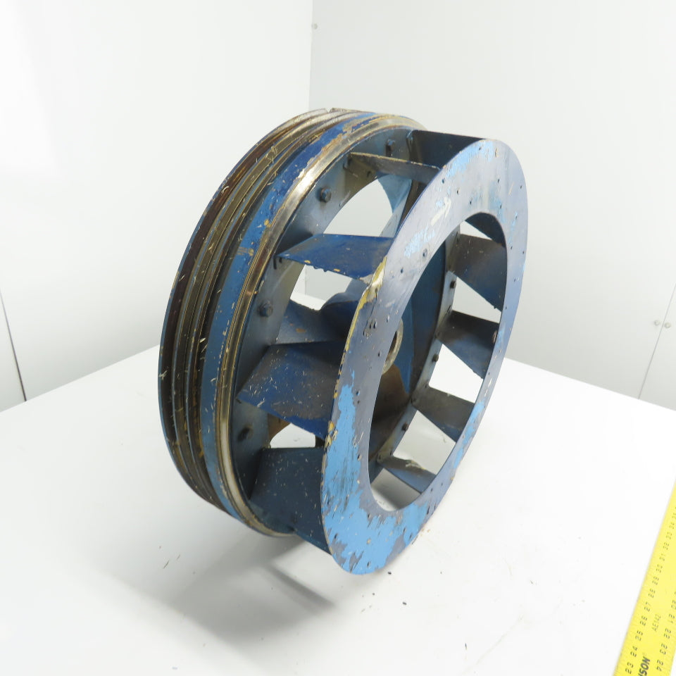 Dresser 770 A 3-Groove Compressor Fan Flywheel Pulley Assembly 21-3/8" OD