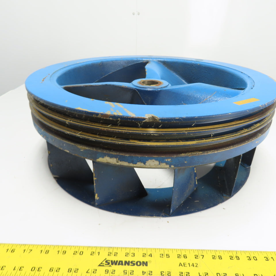 Dresser 770 A 3-Groove Compressor Fan Flywheel Pulley Assembly 21-3/8" OD