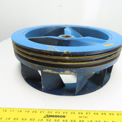 Dresser 770 A 3-Groove Compressor Fan Flywheel Pulley Assembly 21-3/8" OD