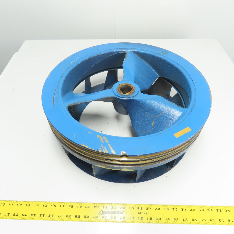 Dresser 770 A 3-Groove Compressor Fan Flywheel Pulley Assembly 21-3/8" OD