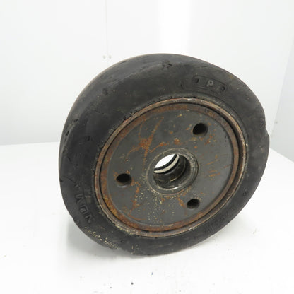 Numa Solid Press-On Forklift Tire 16x6x10.5 W/ 3-Hole Rim From Caterpillar E500
