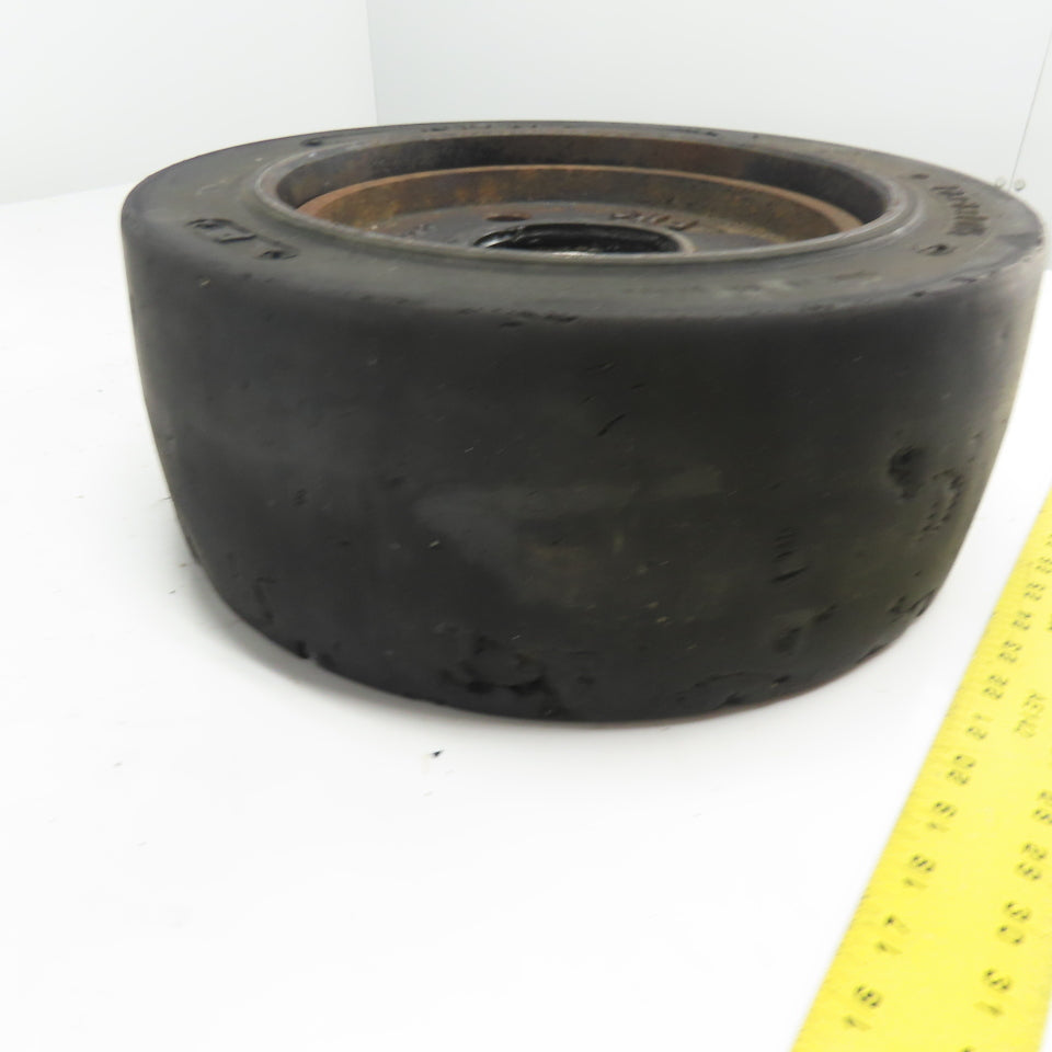 Numa Solid Press-On Forklift Tire 16x6x10.5 W/ 3-Hole Rim From Caterpillar E500