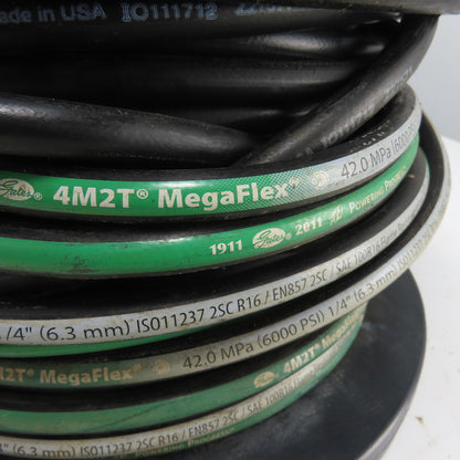 Gates 4M2T MegaFlex 1/4" 6000 PSI Hydraulic Hose Reel MSHA 2G-11C 385' Long