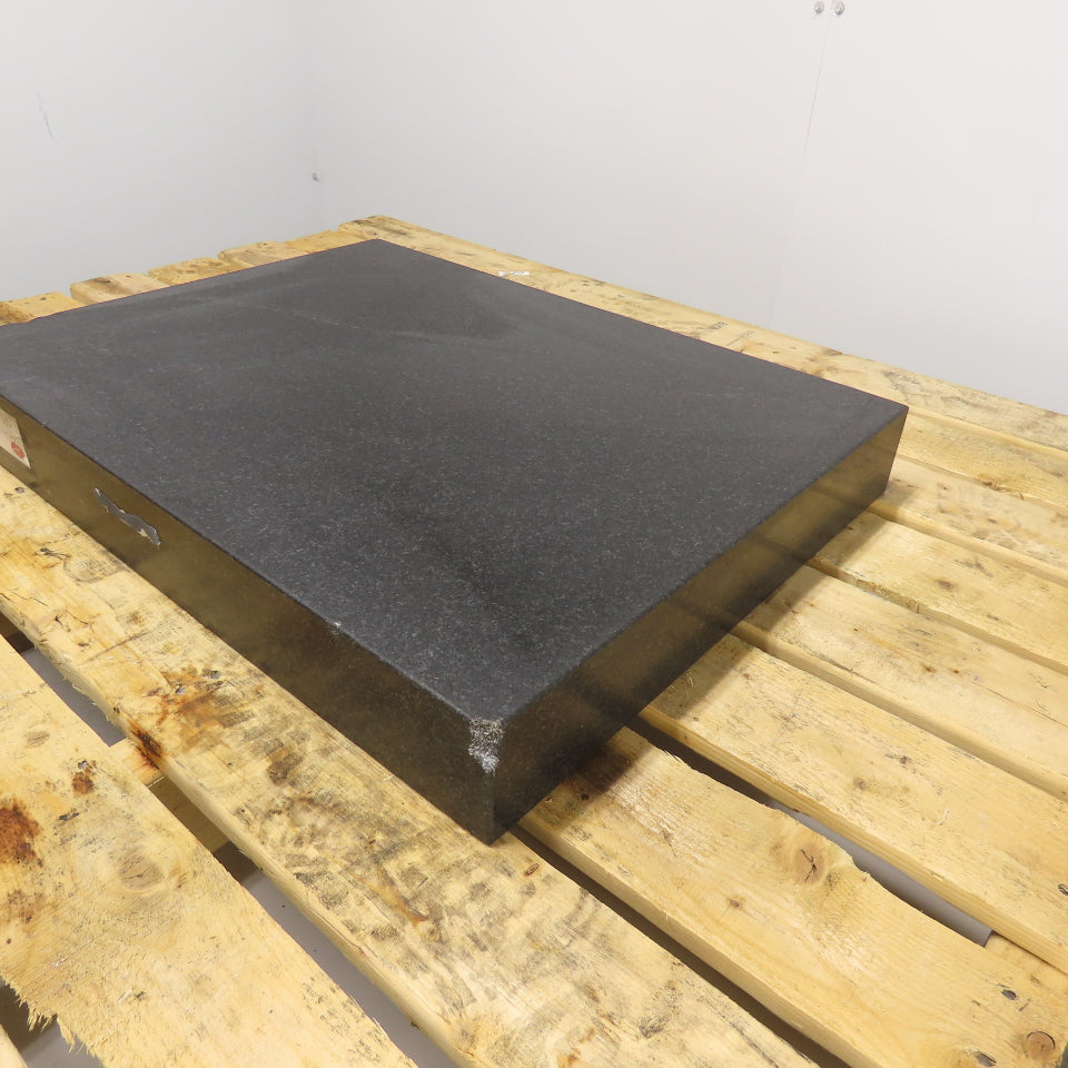 24" x 18" x 3" Thick Black Granite Layout Surface Inspection Plate
