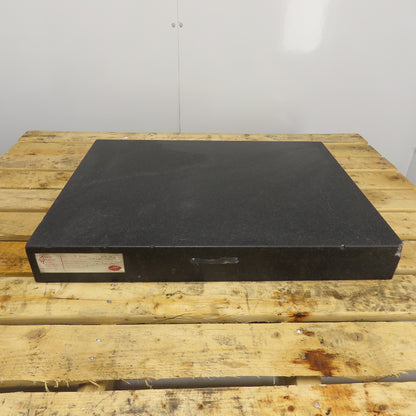 24" x 18" x 3" Thick Black Granite Layout Surface Inspection Plate