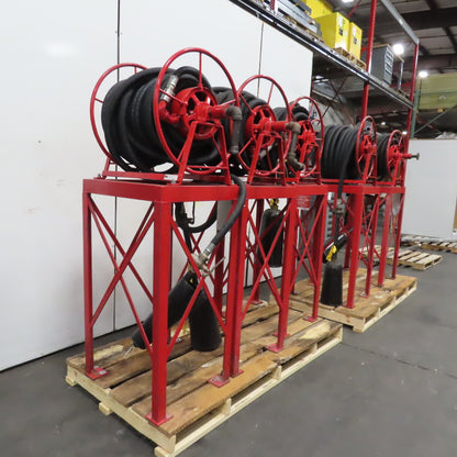 Industrial Fire Brigade Hose Reel For Compressed CO2 Systems 90' Lot Of 5
