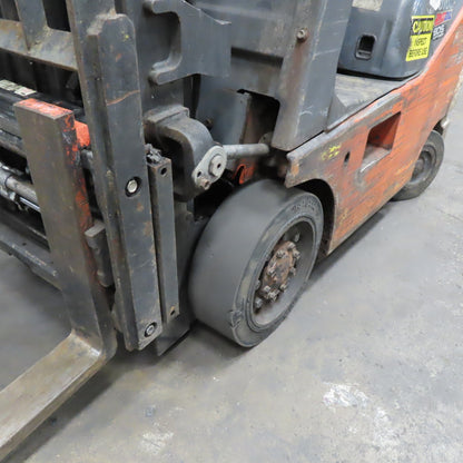 Toyota 8FGCU18 2900Lbs LP Gas Forklift 189" Lift Side Shift Fork Positioner