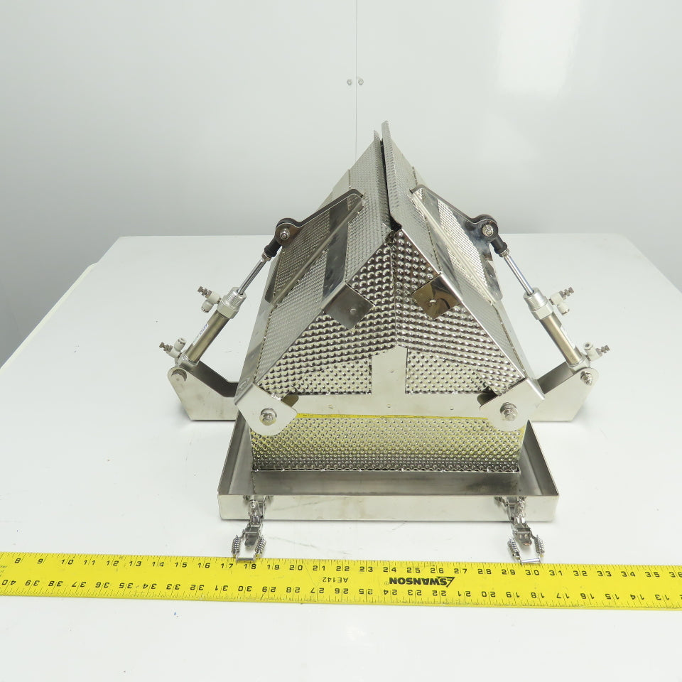 Kenwei Style Multi-Head Advanced Weigher Feed Timing Hopper 12" x 12" Open Top