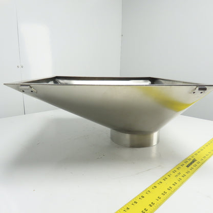 Multi-Head Weigher Machine Funnel 20-3/4" x 20-3/4" 7-7/8" OD Intake