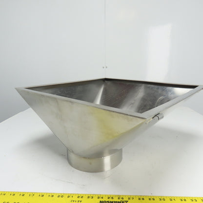 Multi-Head Weigher Machine Funnel 20-3/4" x 20-3/4" 7-7/8" OD Intake
