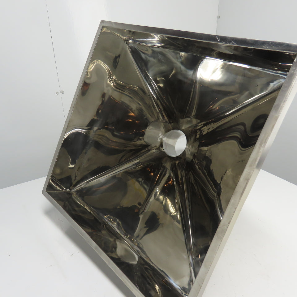 Multi-Head Weigher Machine Funnel 22-3/4" x 22-1/2" Top 5" OD Outlet