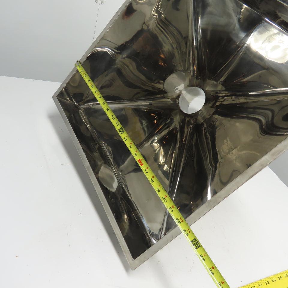 Multi-Head Weigher Machine Funnel 22-3/4" x 22-1/2" Top 5" OD Outlet