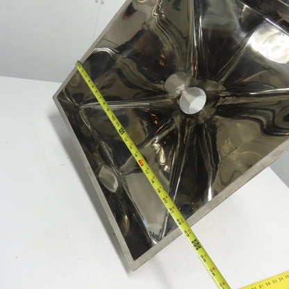 Multi-Head Weigher Machine Funnel 22-3/4" x 22-1/2" Top 5" OD Outlet