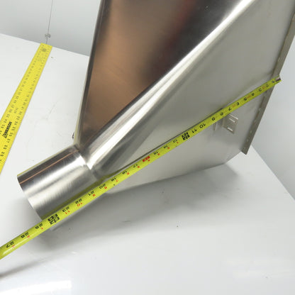 Multi-Head Weigher Machine Funnel 22-3/4" x 22-1/2" Top 5" OD Outlet