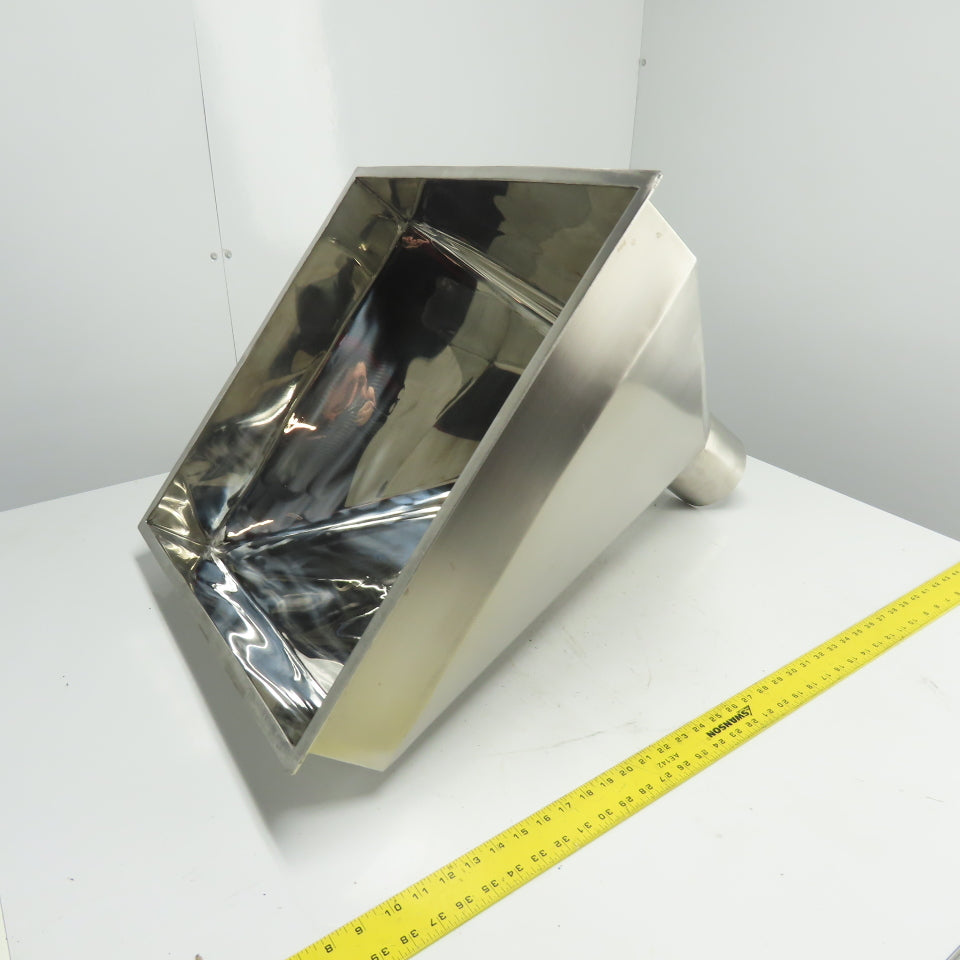Multi-Head Weigher Machine Funnel 22-3/4" x 22-1/2" Top 5" OD Outlet