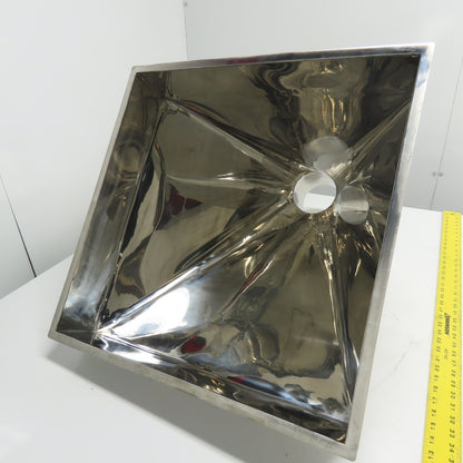 Multi-Head Weigher Machine Funnel 22-3/4" x 22-1/2" Top 5" OD Outlet