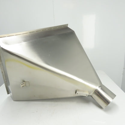 Multi-Head Weigher Machine Funnel 22-3/4" x 22-1/2" Top 5" OD Outlet