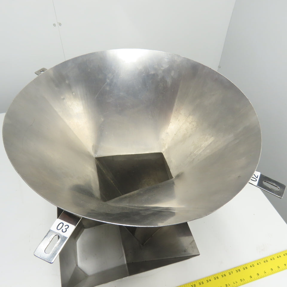 Multi-Head Weigher Machine Funnel 16" Top Inlet 22-1/4" Overall Height