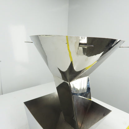Multi-Head Weigher Machine Funnel 16" Top Inlet 22-1/4" Overall Height