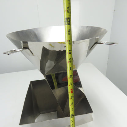 Multi-Head Weigher Machine Funnel 16" Top Inlet 22-1/4" Overall Height