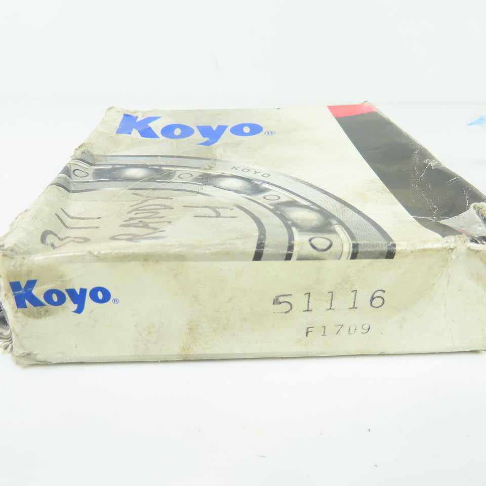 Koyo 51116 Single Direction Thrust Ball Bearing NEW