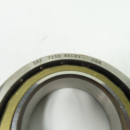 SKF 7210 BECBY Angular Contact Ball Bearing 90mm OD x 50mm Bore x 20mm Wide NEW