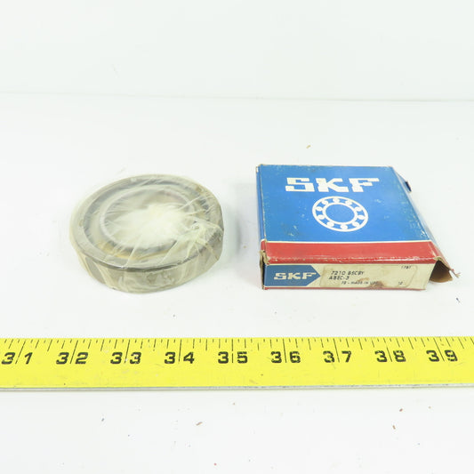 SKF 7210 BECBY Angular Contact Ball Bearing 90mm OD x 50mm Bore x 20mm Wide NEW