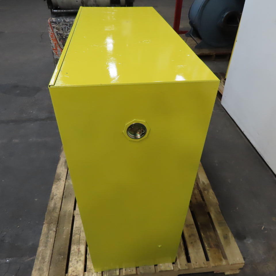 Justrite 30 Gallon Flammable Liquid Storage Cabinet 1 Shelf 43" x 18" x 44" Tall