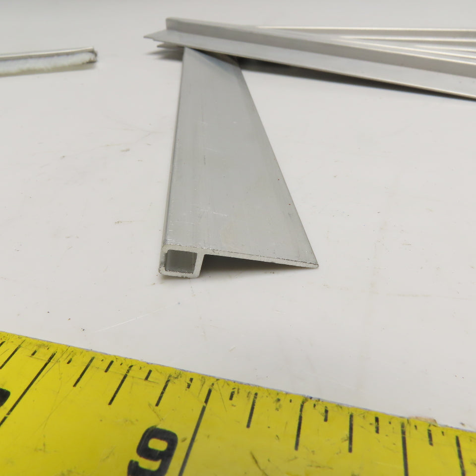 8" x 1" Nylon Bristle Brush Strip Extruded Aluminum Holder Lot Of 18