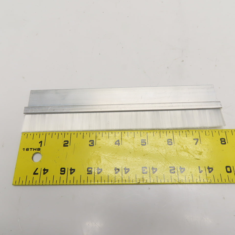 8" x 1" Nylon Bristle Brush Strip Extruded Aluminum Holder Lot Of 18