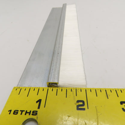 8" x 1" Nylon Bristle Brush Strip Extruded Aluminum Holder Lot Of 18