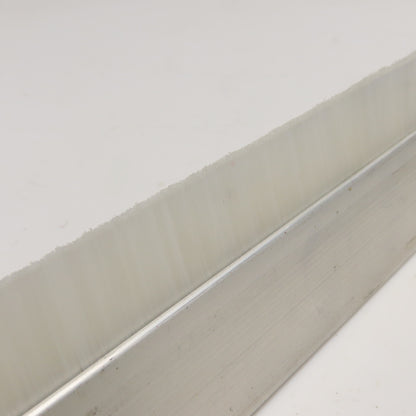 8" x 1" Nylon Bristle Brush Strip Extruded Aluminum Holder Lot Of 18