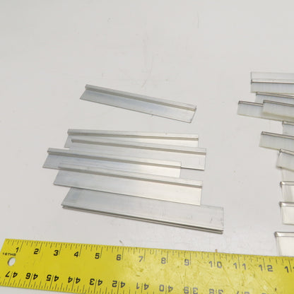 8" x 1" Nylon Bristle Brush Strip Extruded Aluminum Holder Lot Of 18