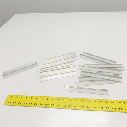 8" x 1" Nylon Bristle Brush Strip Extruded Aluminum Holder Lot Of 18