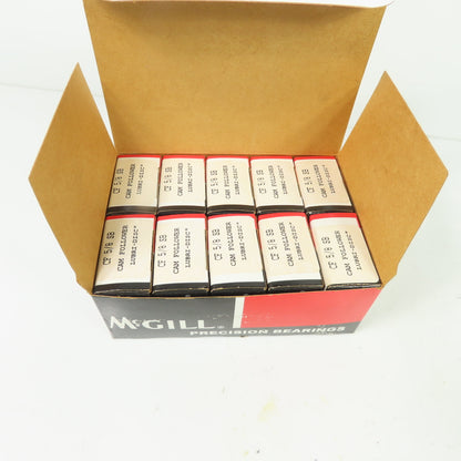 McGill CF 5/8 SB Cam Follower Precision Bearings 5/8" Lubri-Disc Lot of 10