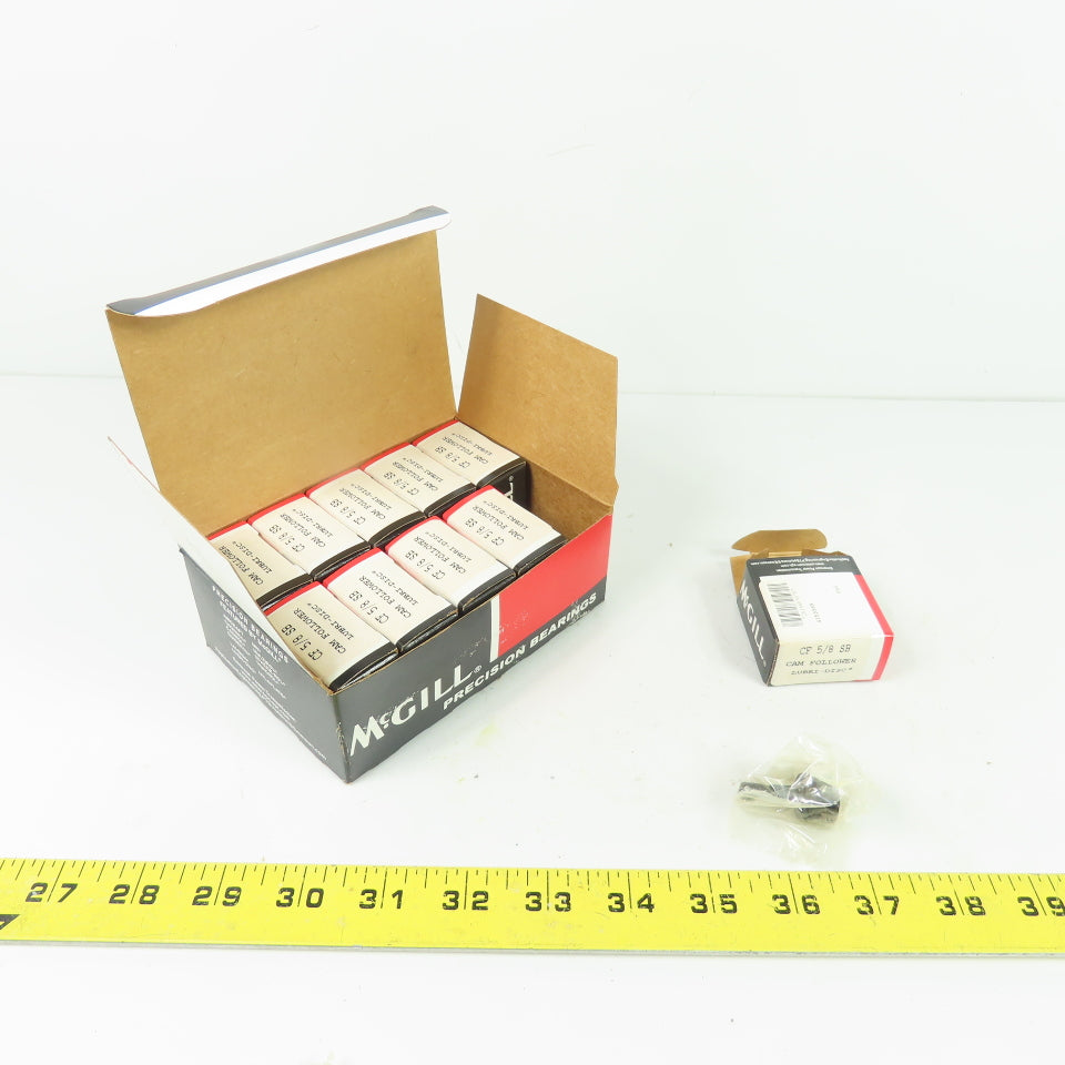 McGill CF 5/8 SB Cam Follower Precision Bearings 5/8" Lubri-Disc Lot of 10
