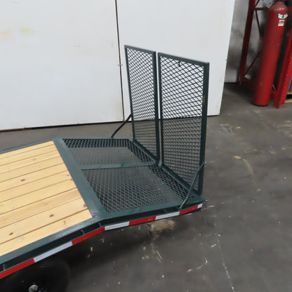 Lil Worx 74"x38" Kid Size Garden Tractor Goose Neck Trailer Working Lights Ramps