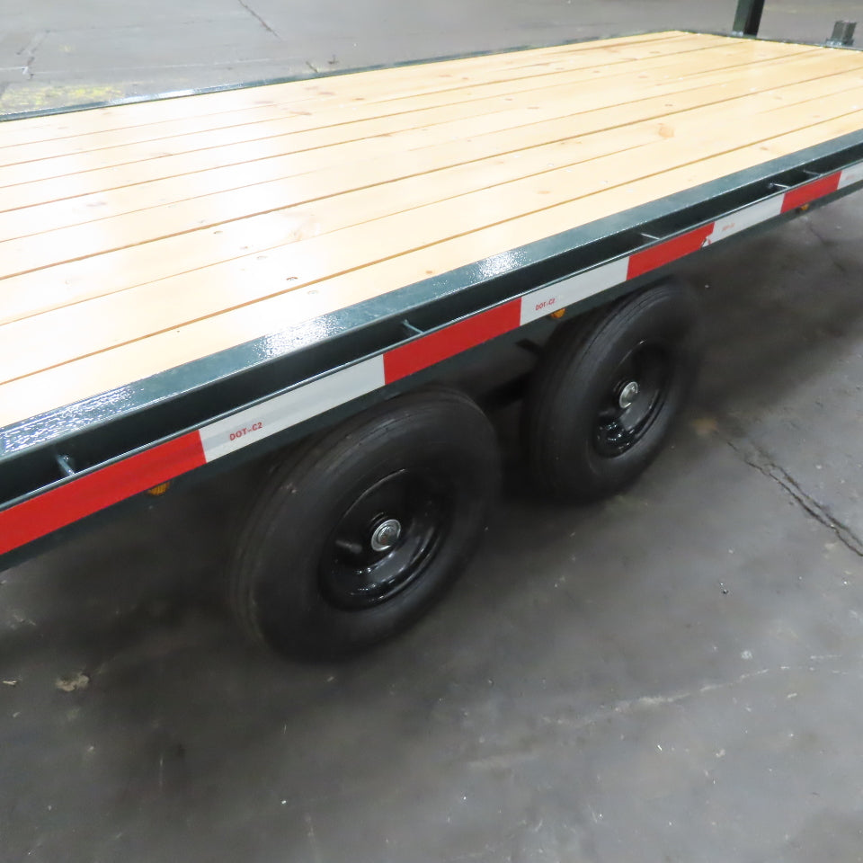 Lil Worx 74"x38" Kid Size Garden Tractor Goose Neck Trailer Working Lights Ramps