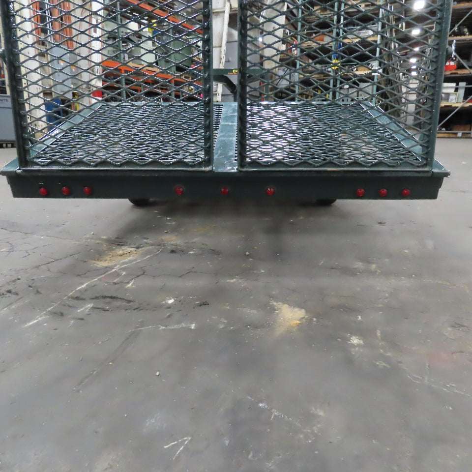 Lil Worx 74"x38" Kid Size Garden Tractor Goose Neck Trailer Working Lights Ramps