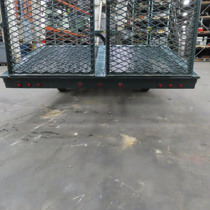 Lil Worx 74"x38" Kid Size Garden Tractor Goose Neck Trailer Working Lights Ramps