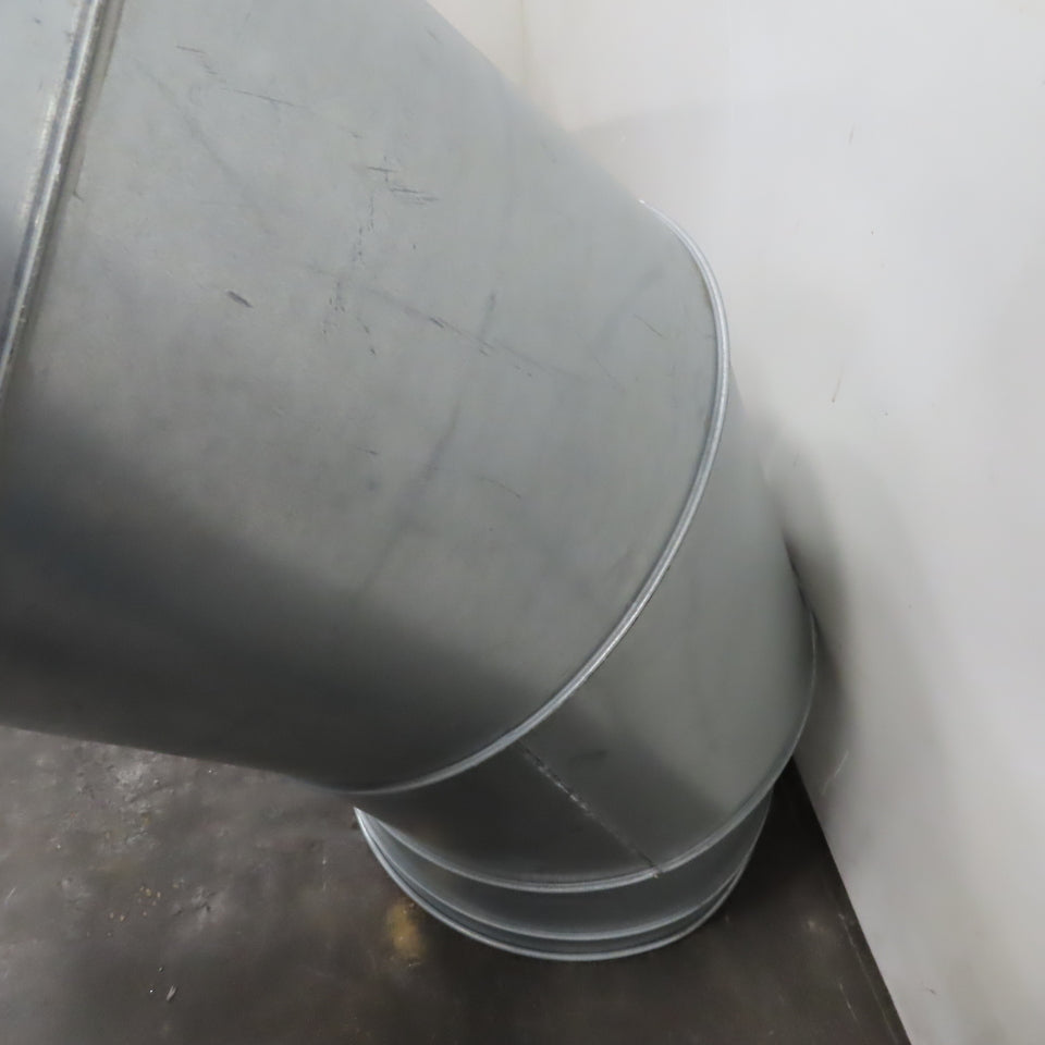 18" Quick Clamp Galvanized HVAC Duct Elbow 90° Welded Seam Nordfab Style
