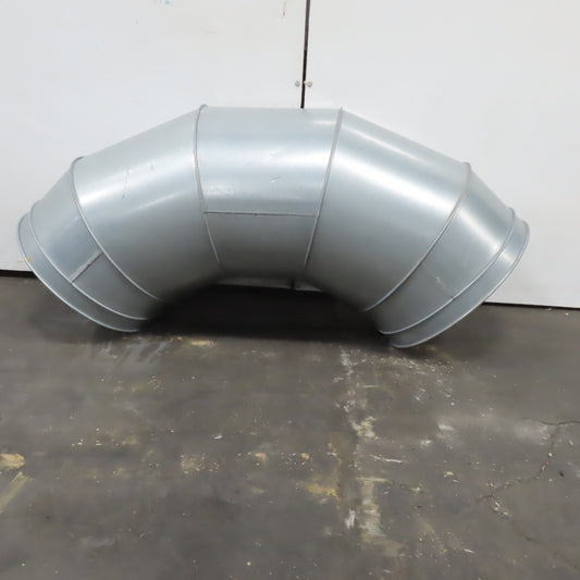 18" Quick Clamp Galvanized HVAC Duct Elbow 90° Welded Seam Nordfab Style